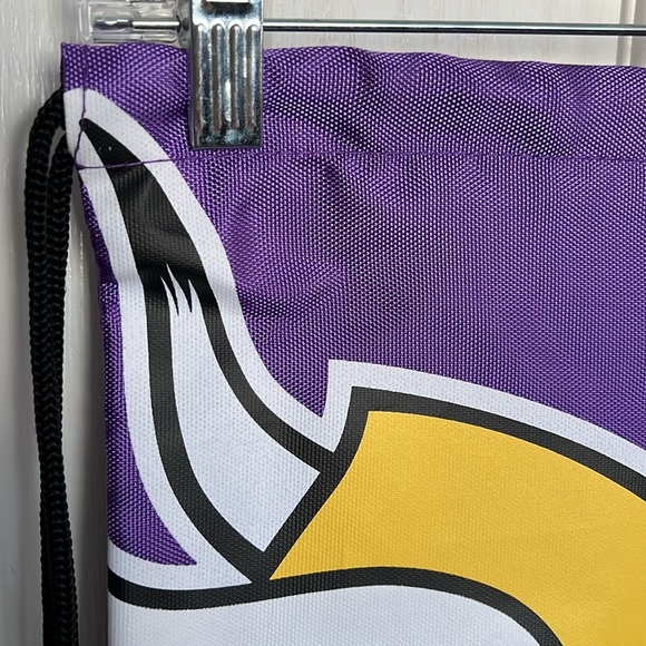 Minnesota Vikings cinch drawstring backpack NWOT - Picture 3 of 8
